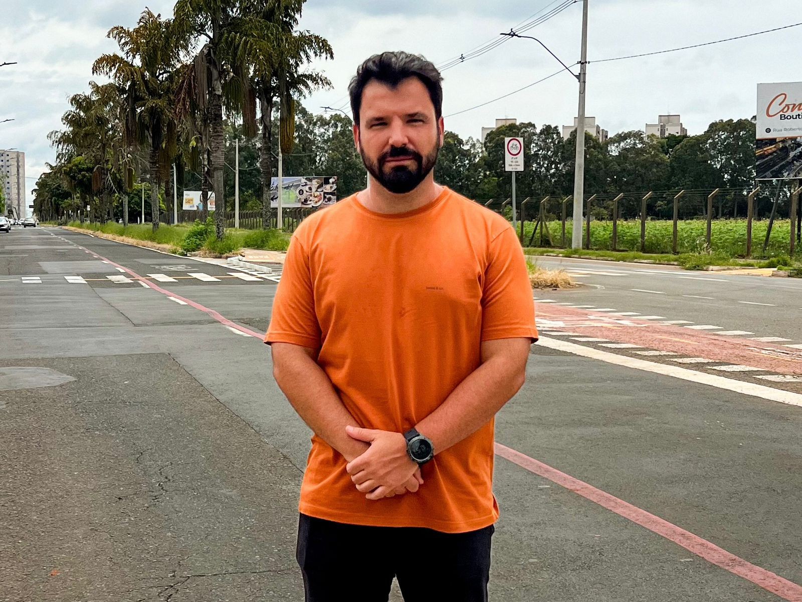 Jean Mizzoni fiscaliza sinalização de trânsito no Jardim Terramérica