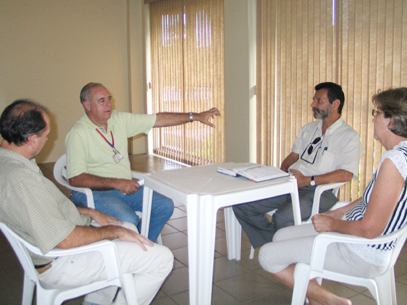 Kim durante reunião no Guaicurus.